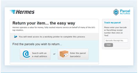 hermes package lost|Hermes parcel returns website.